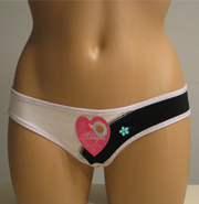 Black and white panty.