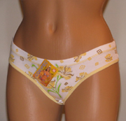 Panties with flowers.